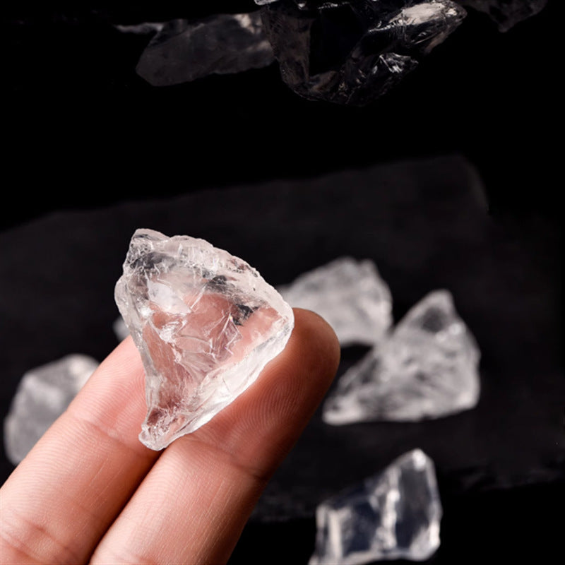5Pcs Clear Quartz Raw Crystals, Rough Quartz Stones Set, Random Shipment