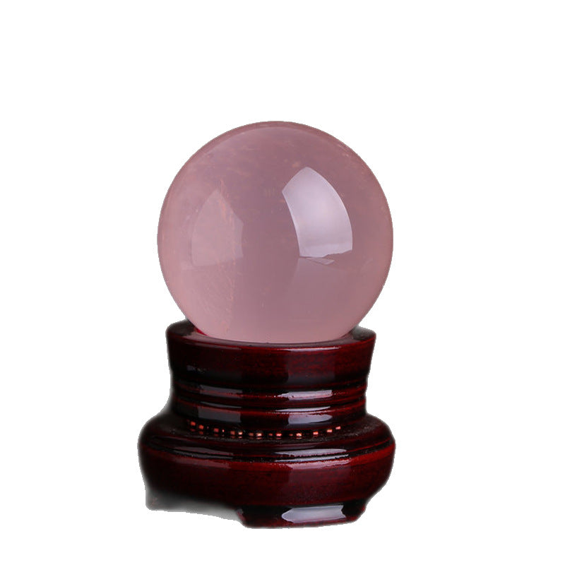 Polished Rose Quartz Sphere, Pink Crystal Orb for Home Decor & Display