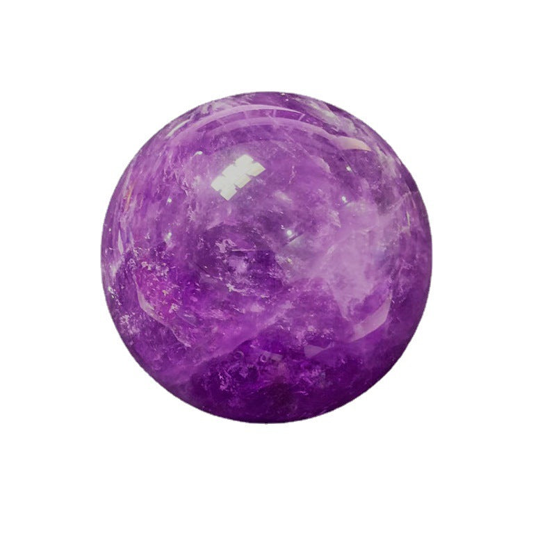 Amethyst Crystal Sphere 9cm | Polished Purple Crystal Ball Home Decor Ornament