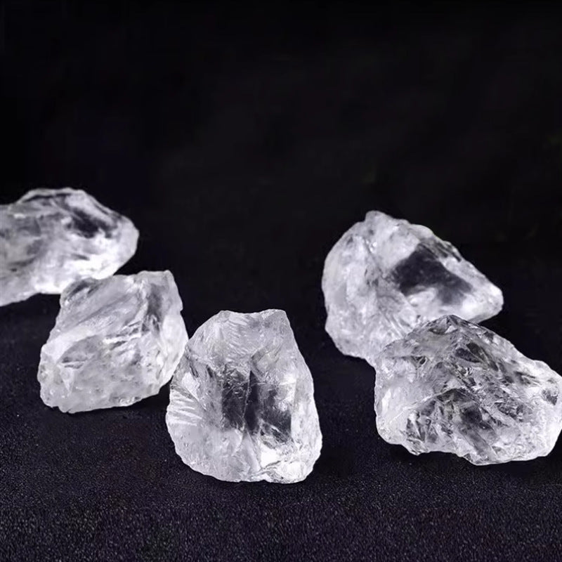 5Pcs Clear Quartz Raw Crystals, Rough Quartz Stones Set, Random Shipment