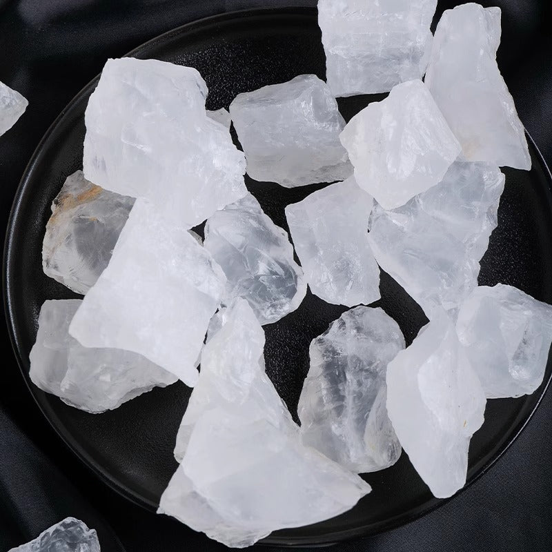 5Pcs Clear Quartz Raw Crystals, Rough Quartz Stones Set, Random Shipment